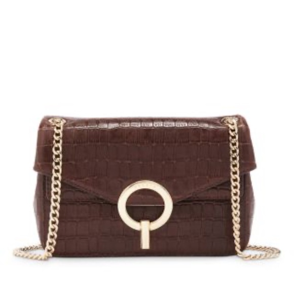 Yza Crocodile Embossed Leather Bag - Picture 2 of 8